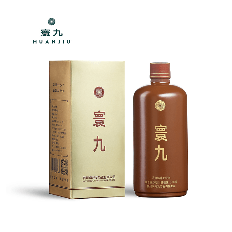 寰九经典数字系列【寰九385】大曲坤沙古法工艺酱香型白酒53度500ml