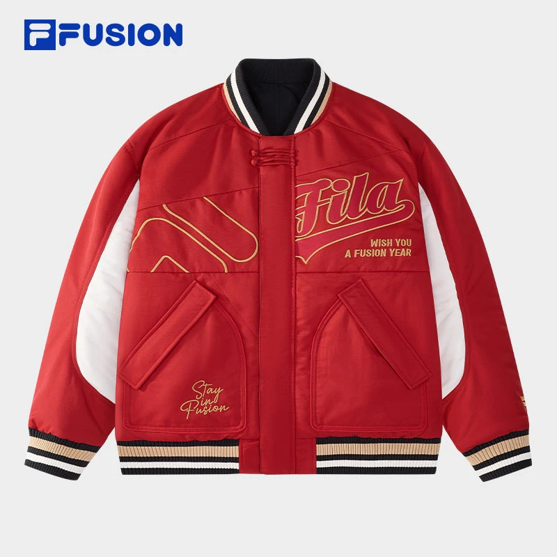 FILA斐乐正品男装时尚棒球服秋冬保暖棉服T11M512901