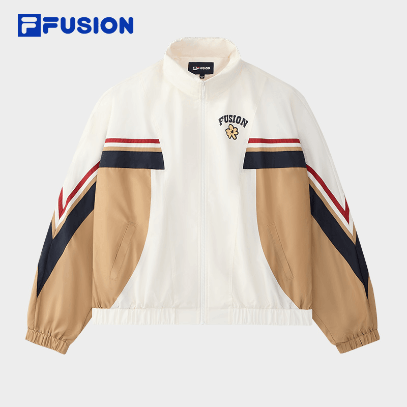 FILA斐乐正品女款秋季宽松舒适户外梭织长袖外套时尚气质外套