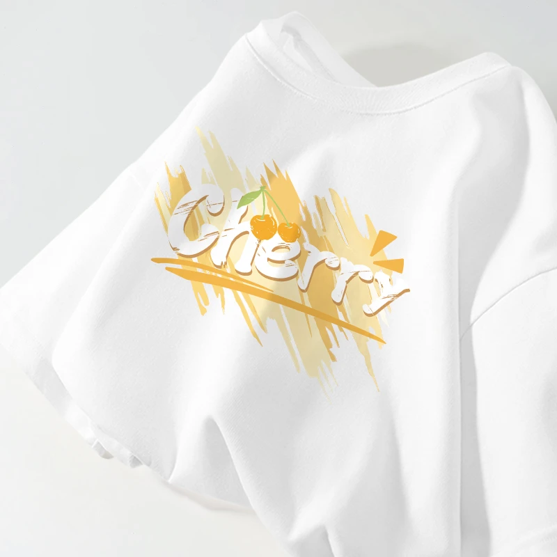 真维斯无界鹅黄色短袖t恤女夏季新款韩系学院风薄款纯棉洋气上衣