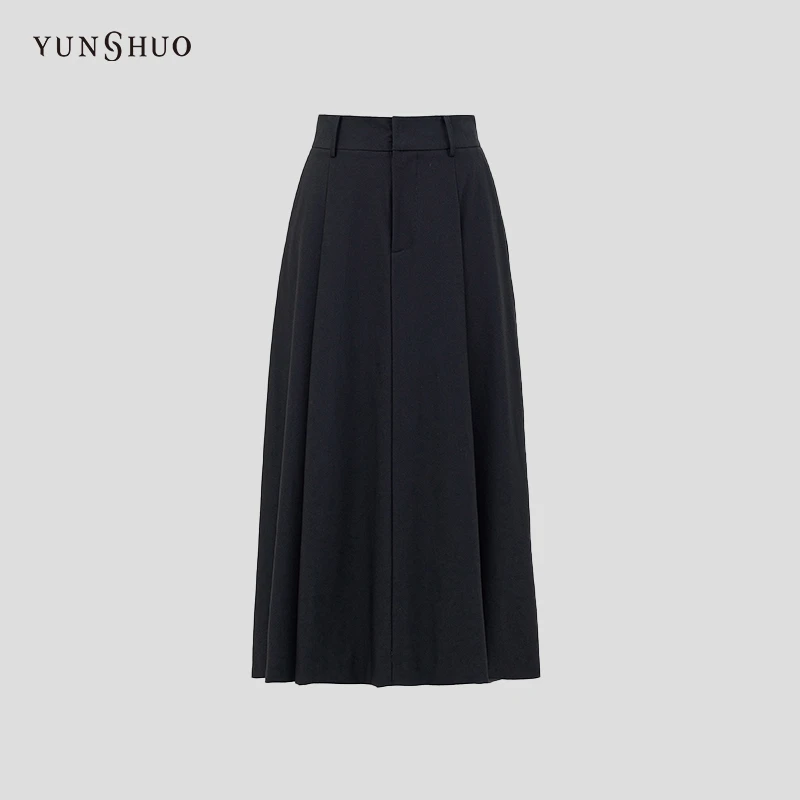 【风感波粒】YUNSHUO允硕女2024春季新款百褶休闲半身裙229163