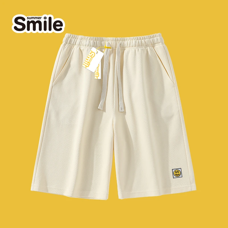 summer smile短裤男夏日夏季百搭宽松男士休闲潮流ins帅气五分裤