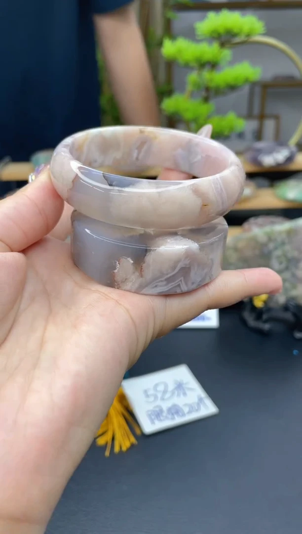 【闪购商品】石英质玉手镯未镶嵌A1237(62圈赠送镯心)