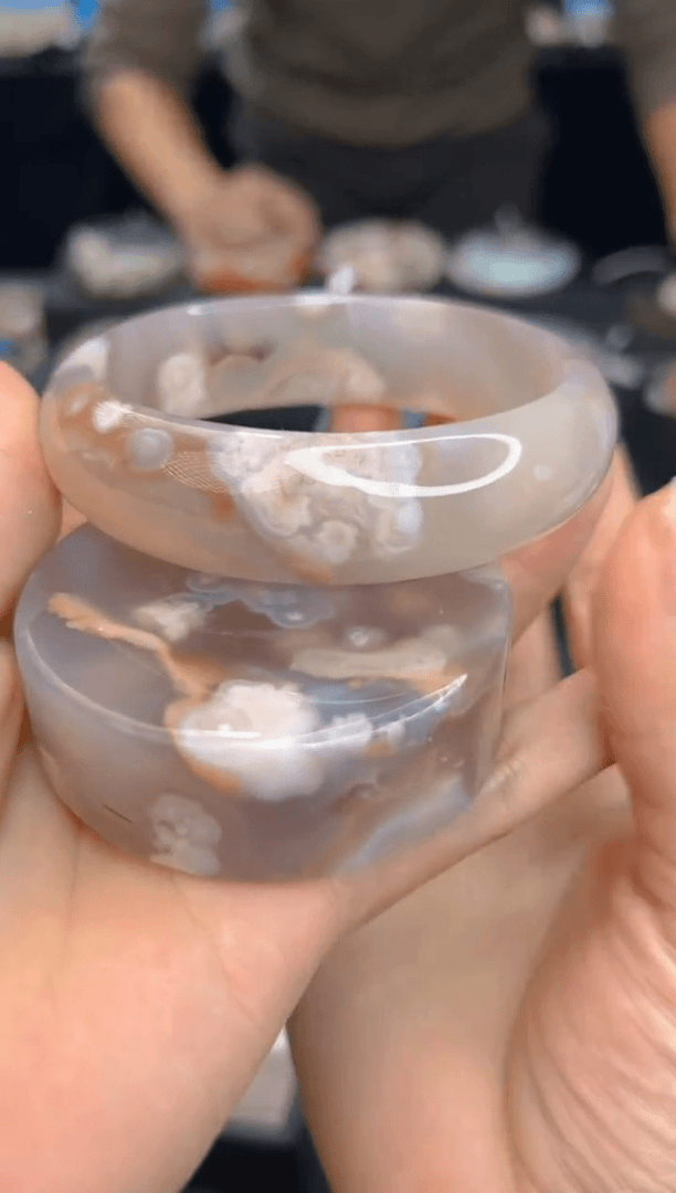 【闪购商品】石英质玉手镯未镶嵌65（圈63赠送镯心）