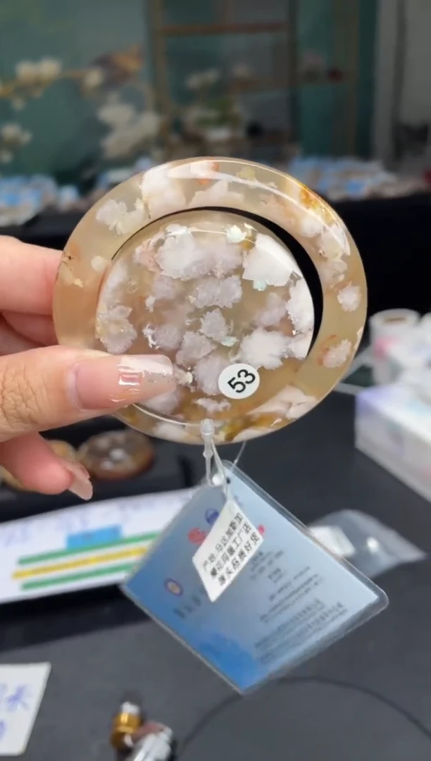 【闪购商品】石英质玉手镯未镶嵌A224（53圈赠送镯心）8010037