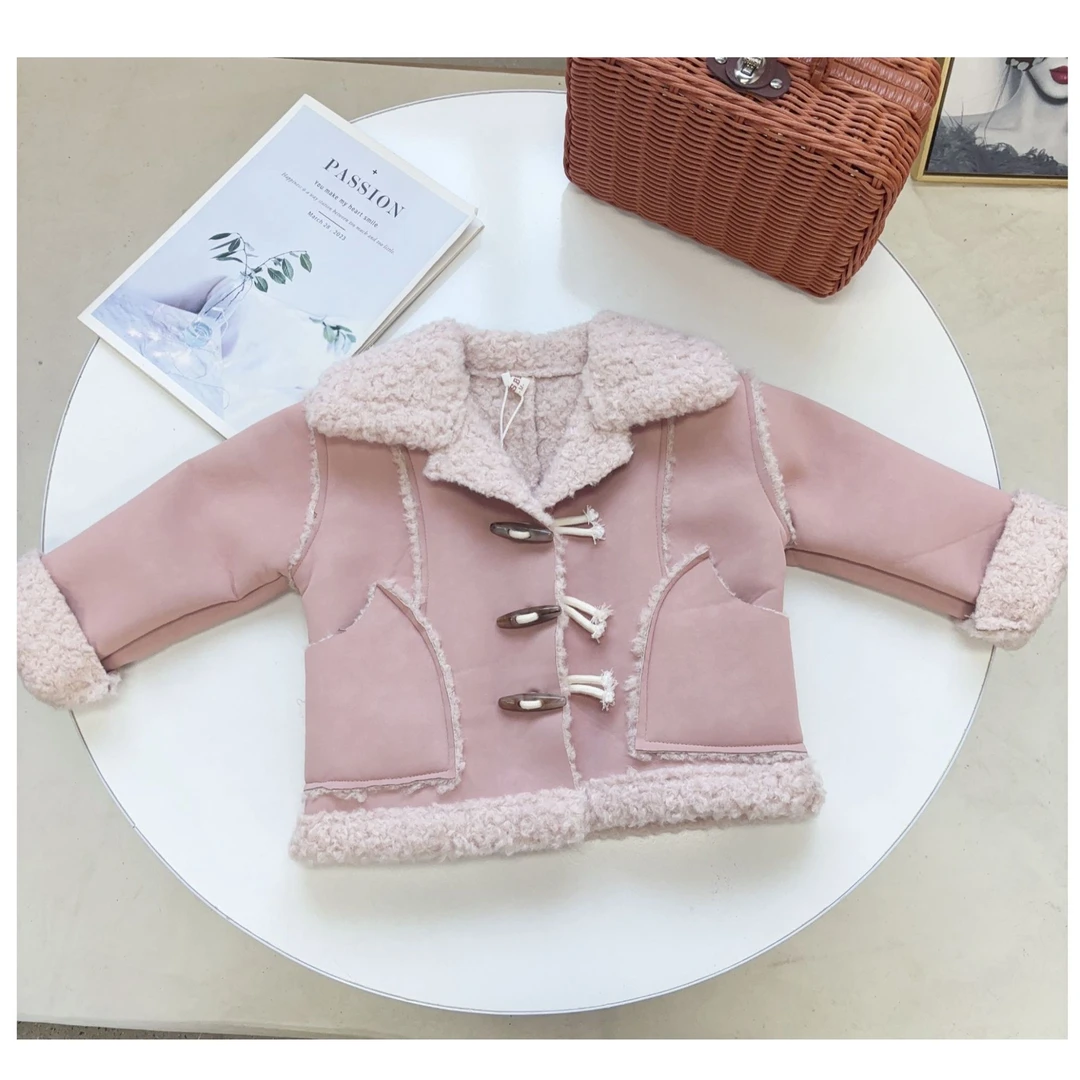 N6004儿童韩版秋冬通用萌娃穿搭百搭洋气时尚毛毛皮外套A2763