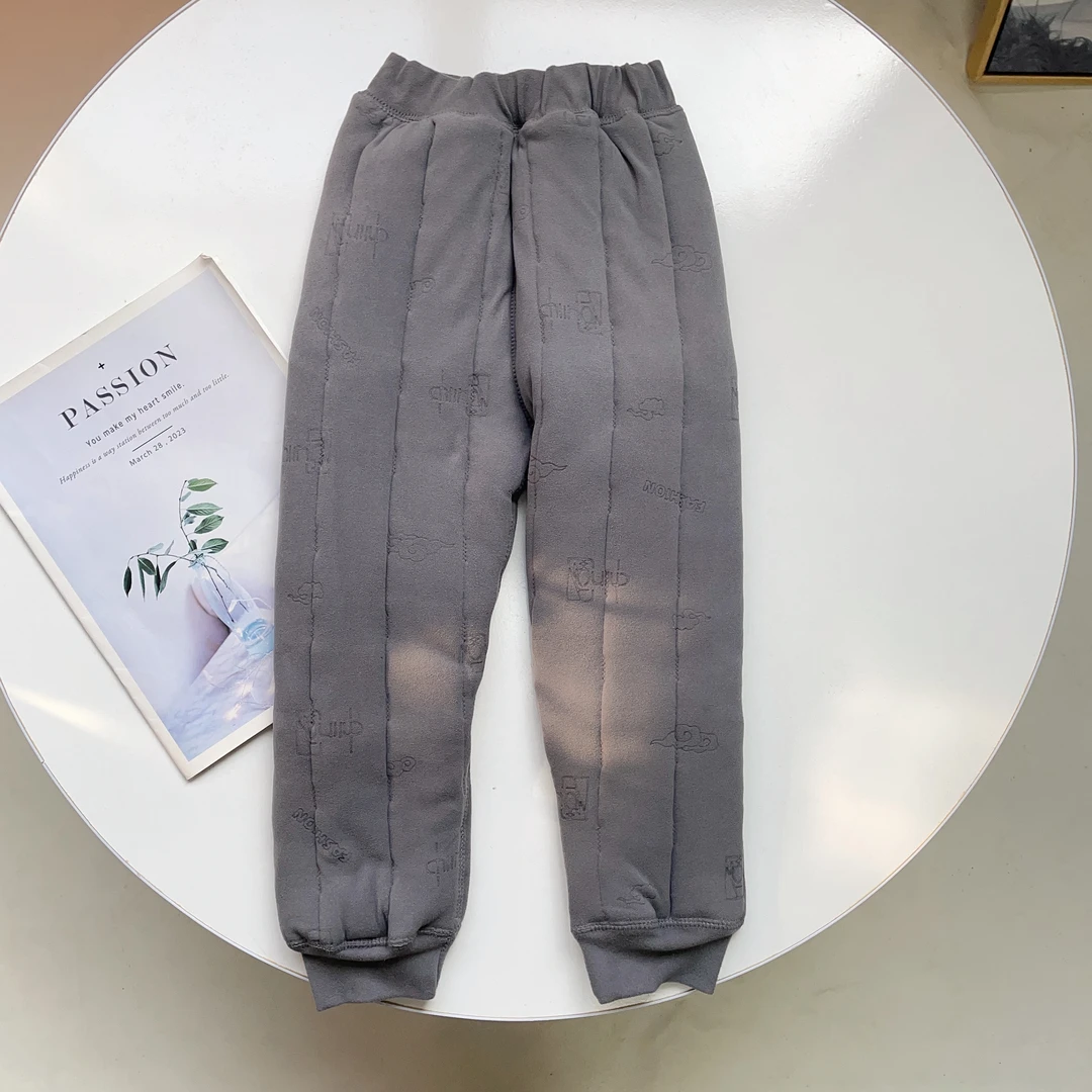 N5017儿童纯色百搭  校服神奇加厚裤A2765