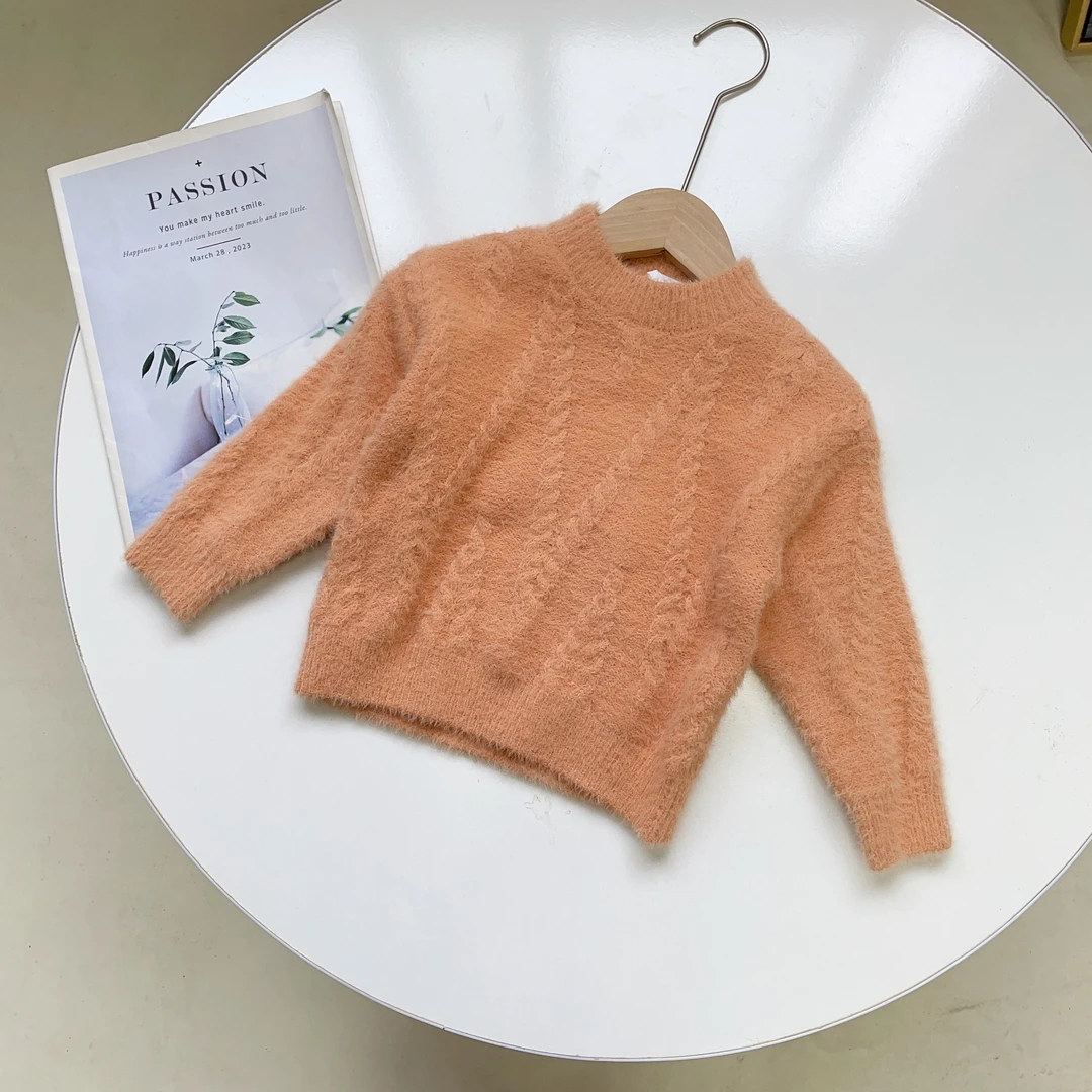 N6067儿童冬季时尚洋气简约百搭毛衣228220722