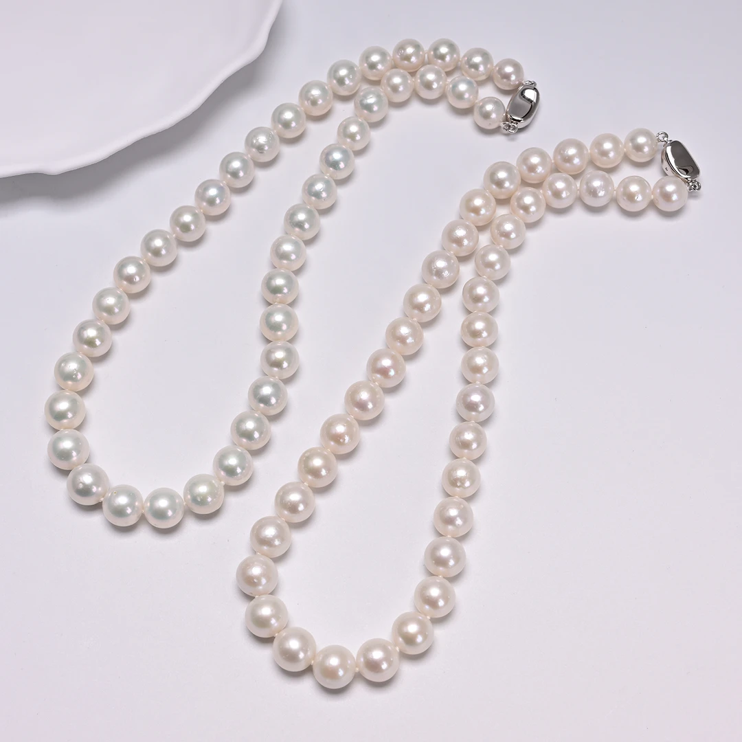 【云上好物】24 DS00239-S925银淡水珍珠塔链-多样性发一件-9-11mm