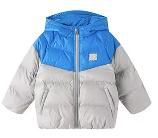 1375品牌儿童冬季新款撞色拼色羽绒服（无吊牌）