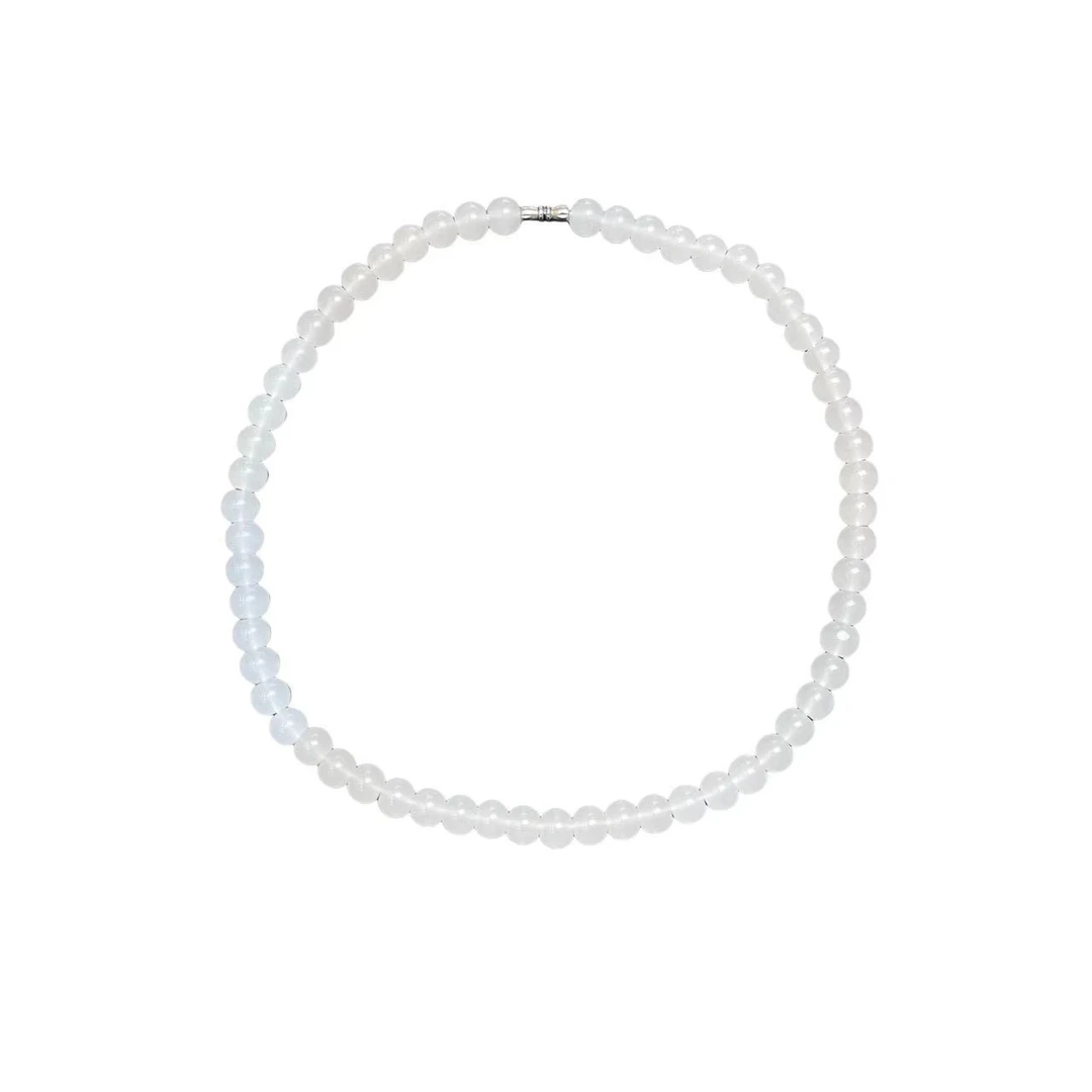 白润玉珠项链 i10-01