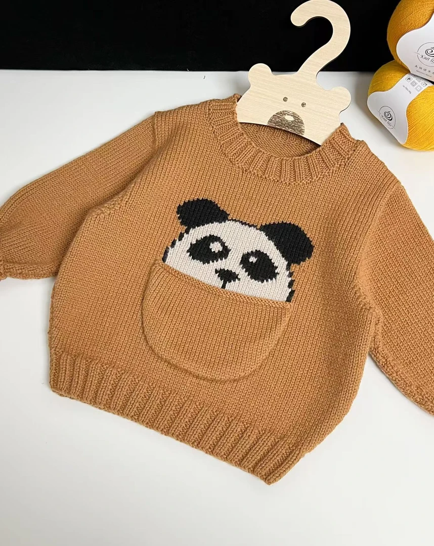 【小熊猫】套头衫线材 美丽诺羊毛细支羊毛线 手工DIY柔软抗起球50g