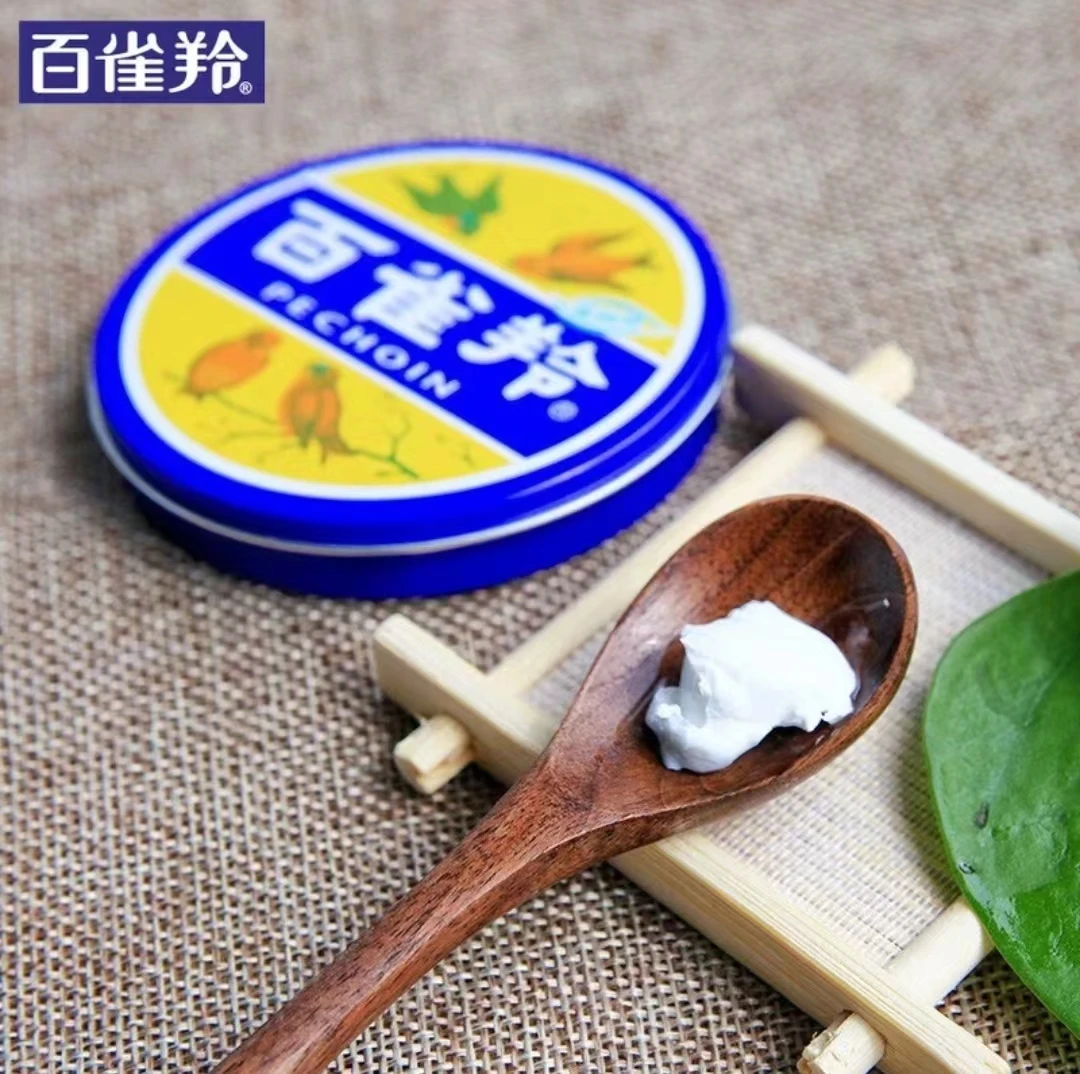 百雀羚护肤脂铁盒家用护手霜手工防冻防裂防干雪护理花膏裂膏涂抹
