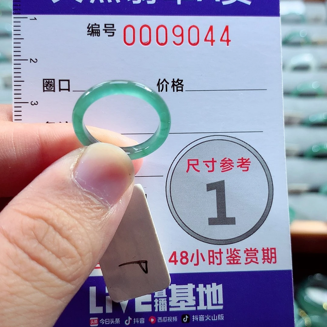 翡翠戒指未镶嵌9号