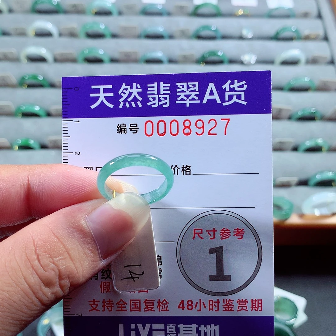 翡翠戒指未镶嵌14号