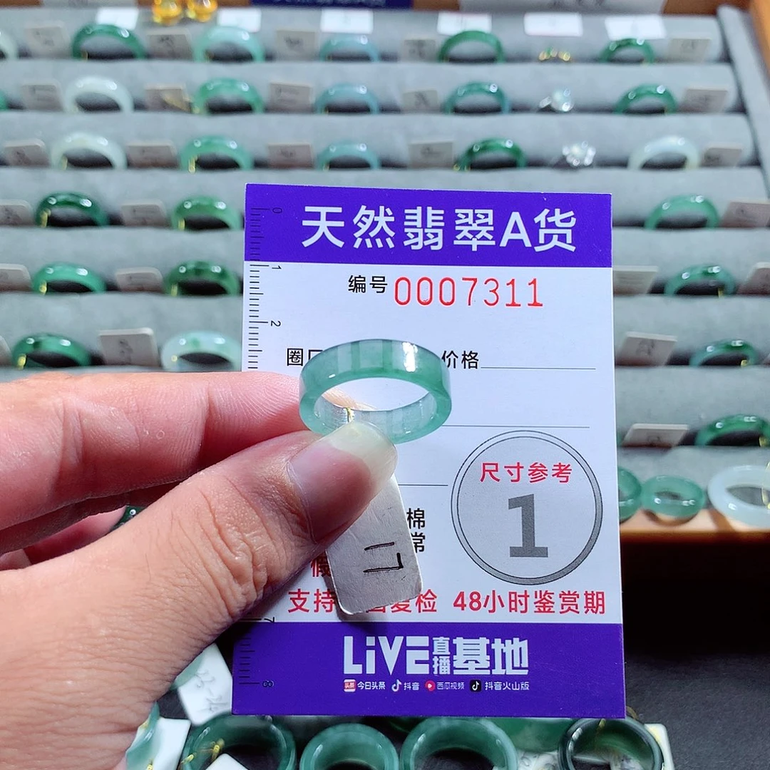 翡翠戒指未镶嵌17号