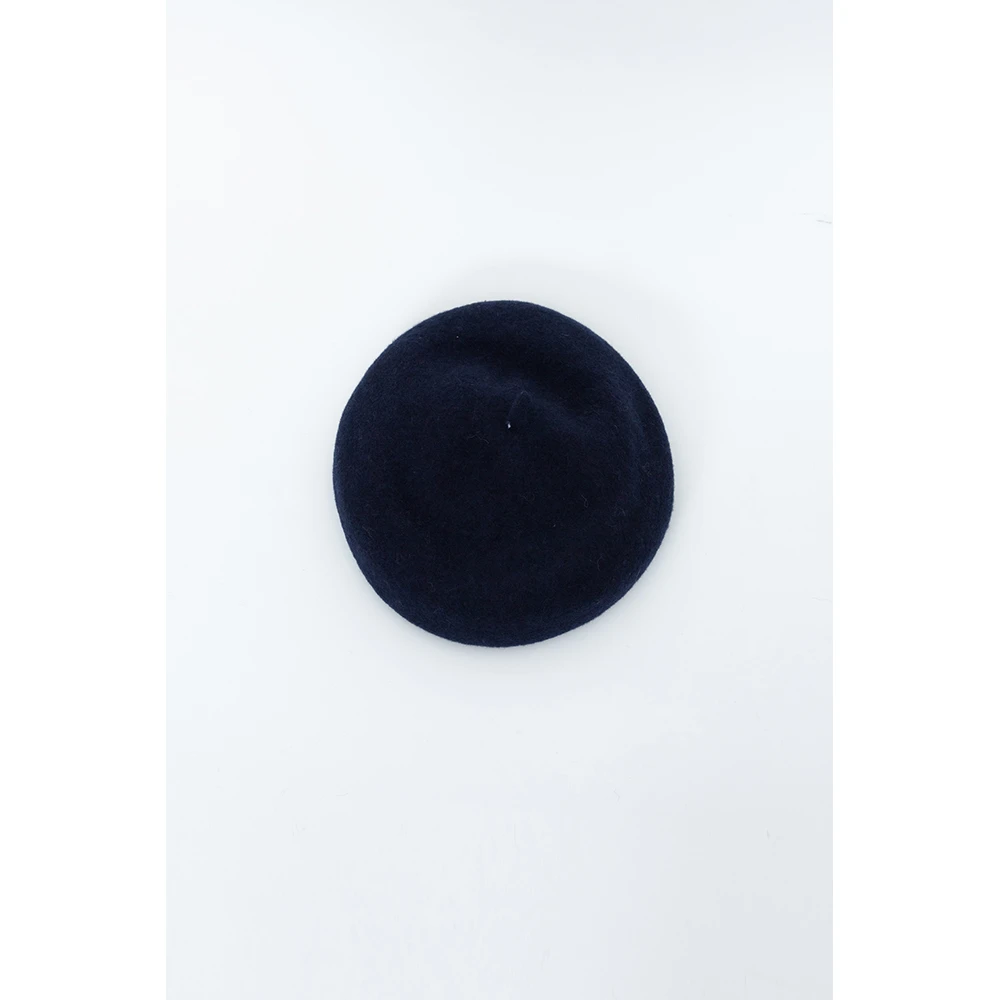 LIURUONAN 24JJ 羊毛呢纯色百搭贝雷帽保暖防风