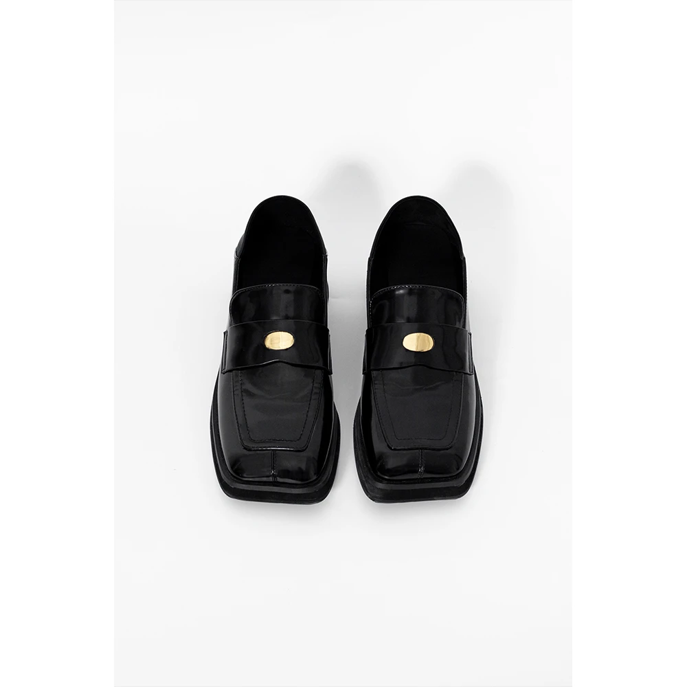 LIURUONAN 24AW【方头乐福鞋】牛皮真皮两穿气质款小皮鞋