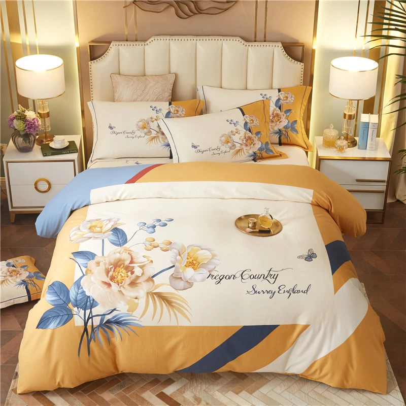 纯棉四件套100全棉春秋磨毛加厚床单被套家纺床上用品被罩套件