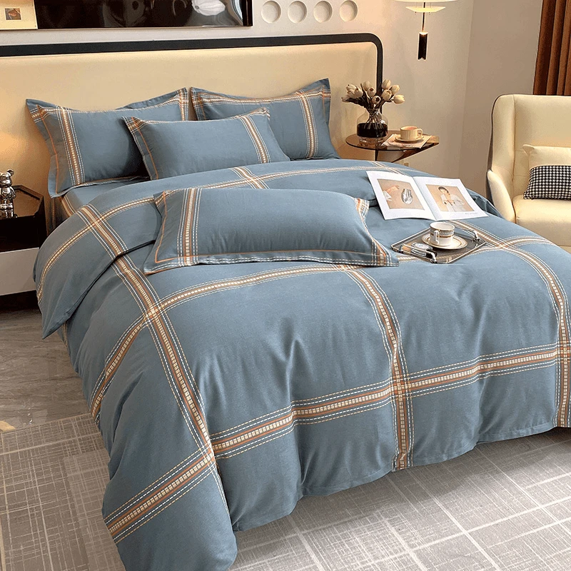 【多花型】春秋新款全棉印花纯棉磨毛轻奢冬款四件套床上用品被套