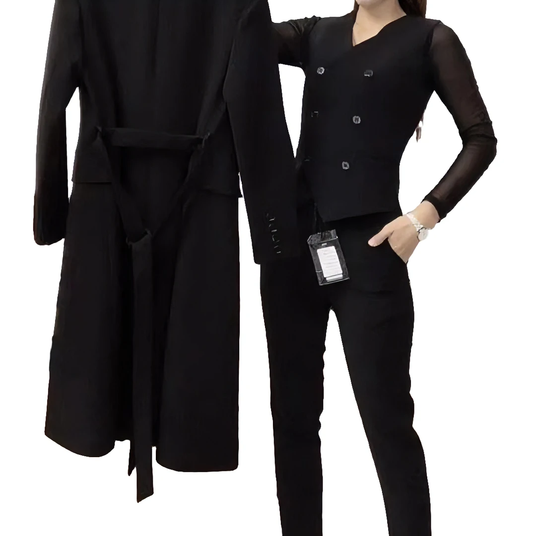 2295早春季新款女士西装套装气质网红上衣小脚马甲版套装时尚气质