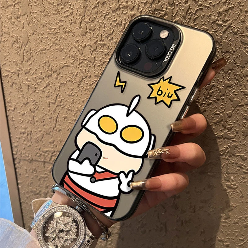 动感超人创意按键苹果14promax手机壳iPhone13pro12/11防摔软壳xr