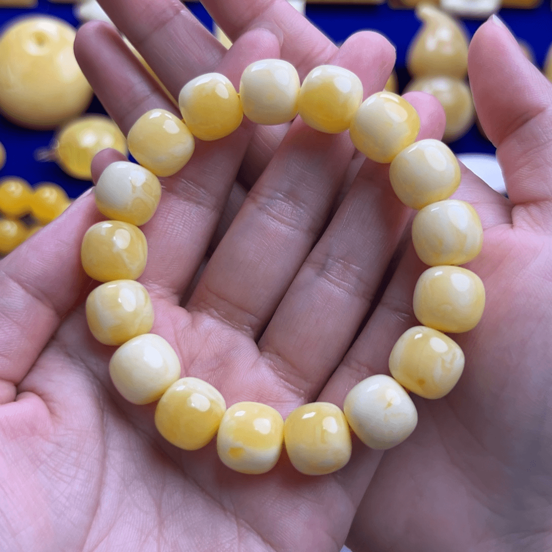 琥珀手链未镶嵌蜜蜡