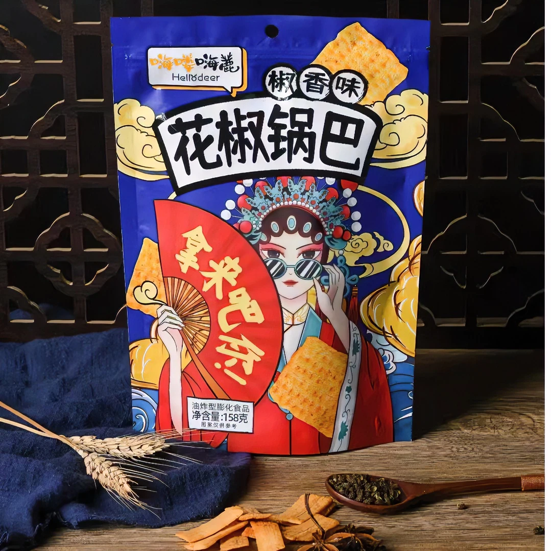 【8.8到手两大包158g锅巴】麻辣味花椒＋椒香味花椒锅巴零食膨化酥香