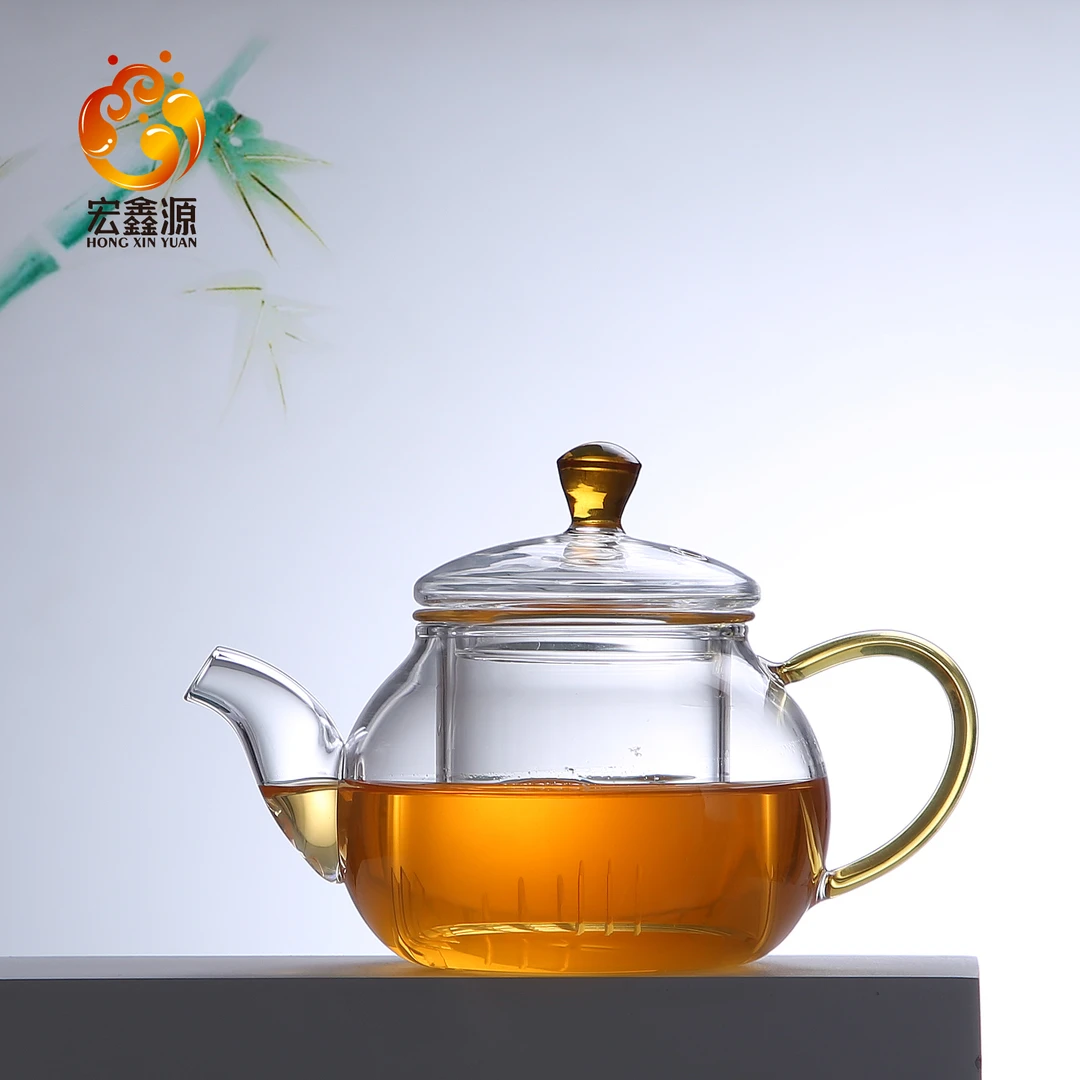 宏鑫源H251小容量小号日式手工透明家用茶壶过滤加厚泡茶壶耐热