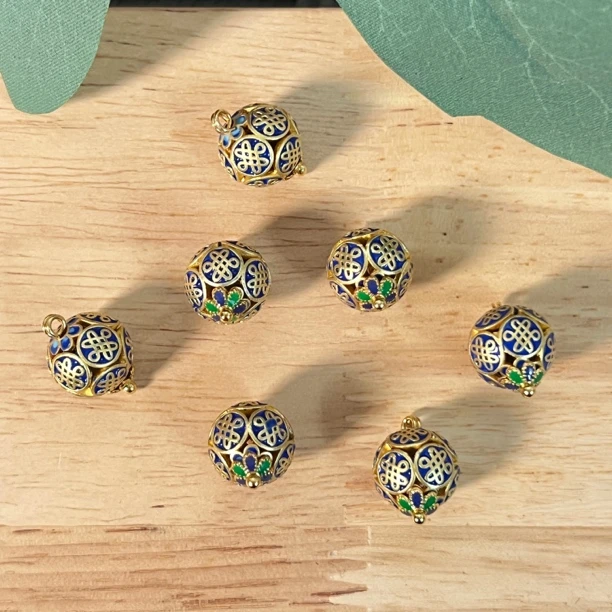 （镂空珐琅彩纽扣）新中式旗袍纽扣国风扣