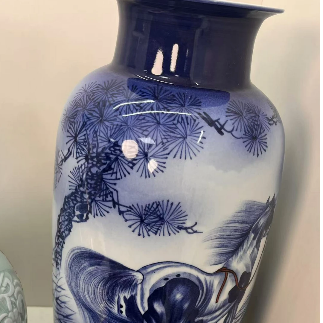 景德镇陶瓷马到成功摆件