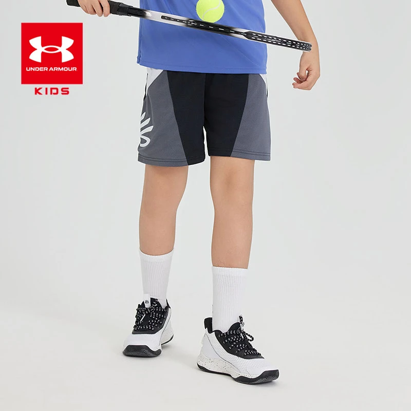 安德玛儿童库里系列短裤五分裤针织休闲夏季透气速干1380334DB