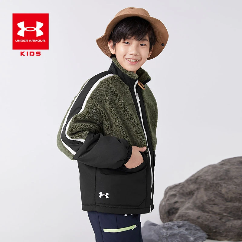 Under Armour/安德玛儿童秋冬加厚摇粒绒外套保暖休闲服2441243