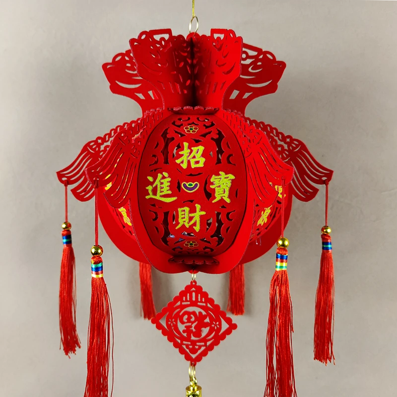 新年装饰春节客厅装饰宫灯灯笼商场店面挂件过年场景布置吊顶挂饰