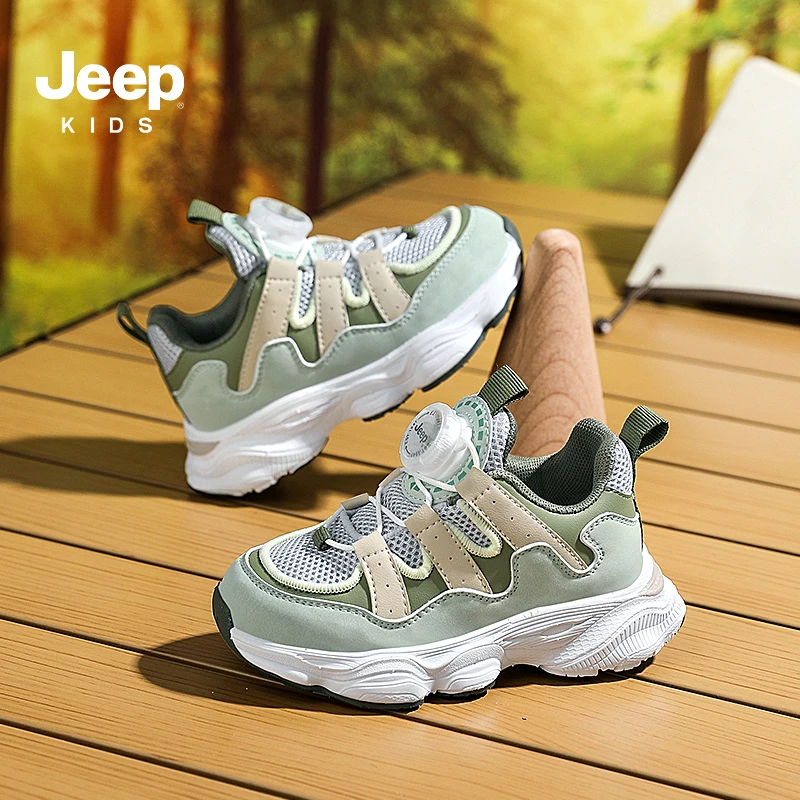 2024春季新款JEEP儿童运动鞋中大童6-12岁男宝女宝童鞋D057