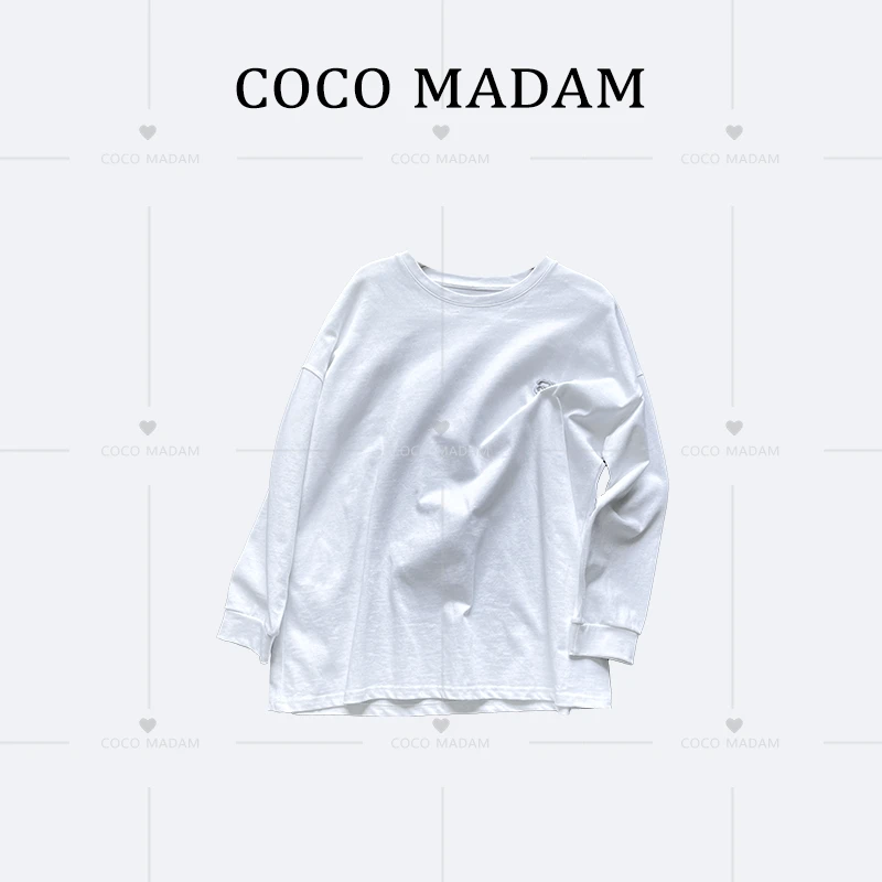 Ani-A314秋冬新款长袖亮闪闪刺绣套筒卫衣