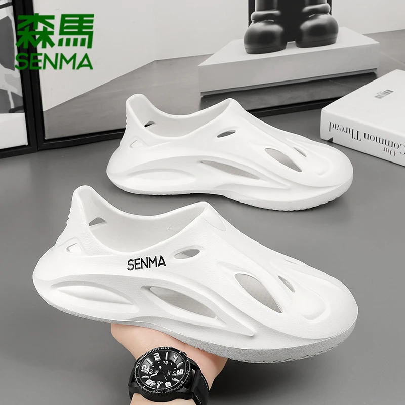 SENMA/森马男式洞洞鞋拖鞋男包头鞋男外穿拖鞋夏季男氏洞洞鞋防臭
