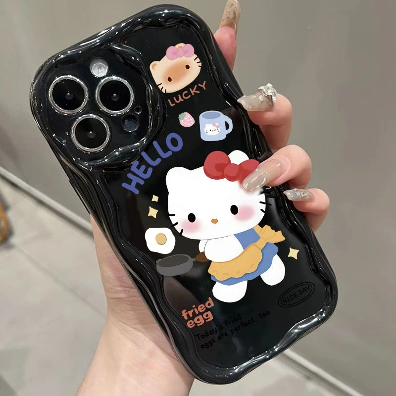 新款苹果iphone15软壳OPPO荣耀华为小米vivo奶油手机壳个性创意女