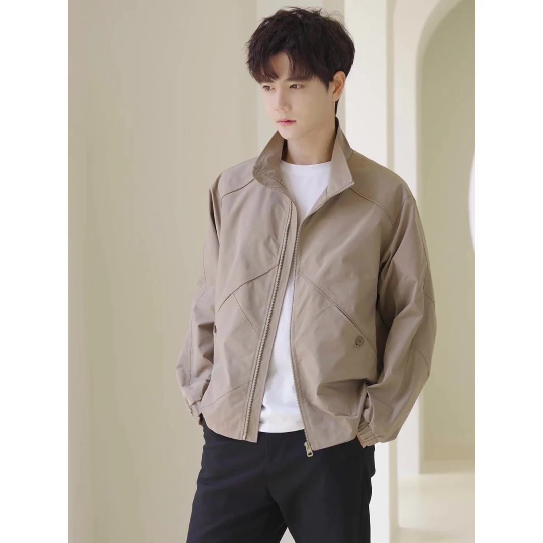 春秋男士运动外套2024秋冬款新款爆款高级感休闲百搭薄款夹克上衣