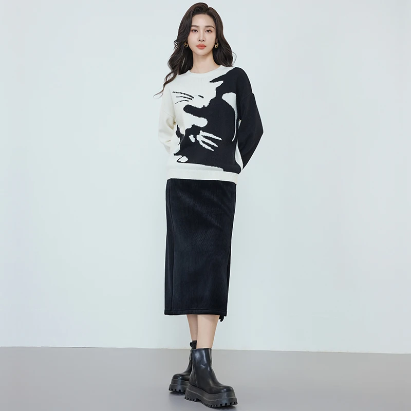 【品牌折扣】佳人苑毛衫冬季新款J345071