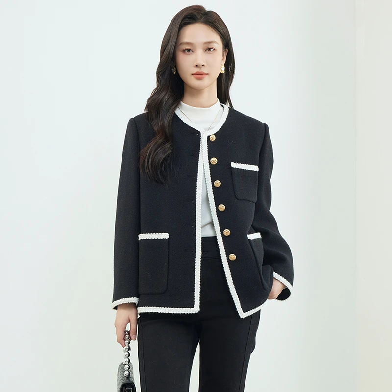 【品牌折扣】佳人苑新款大衣J34N328