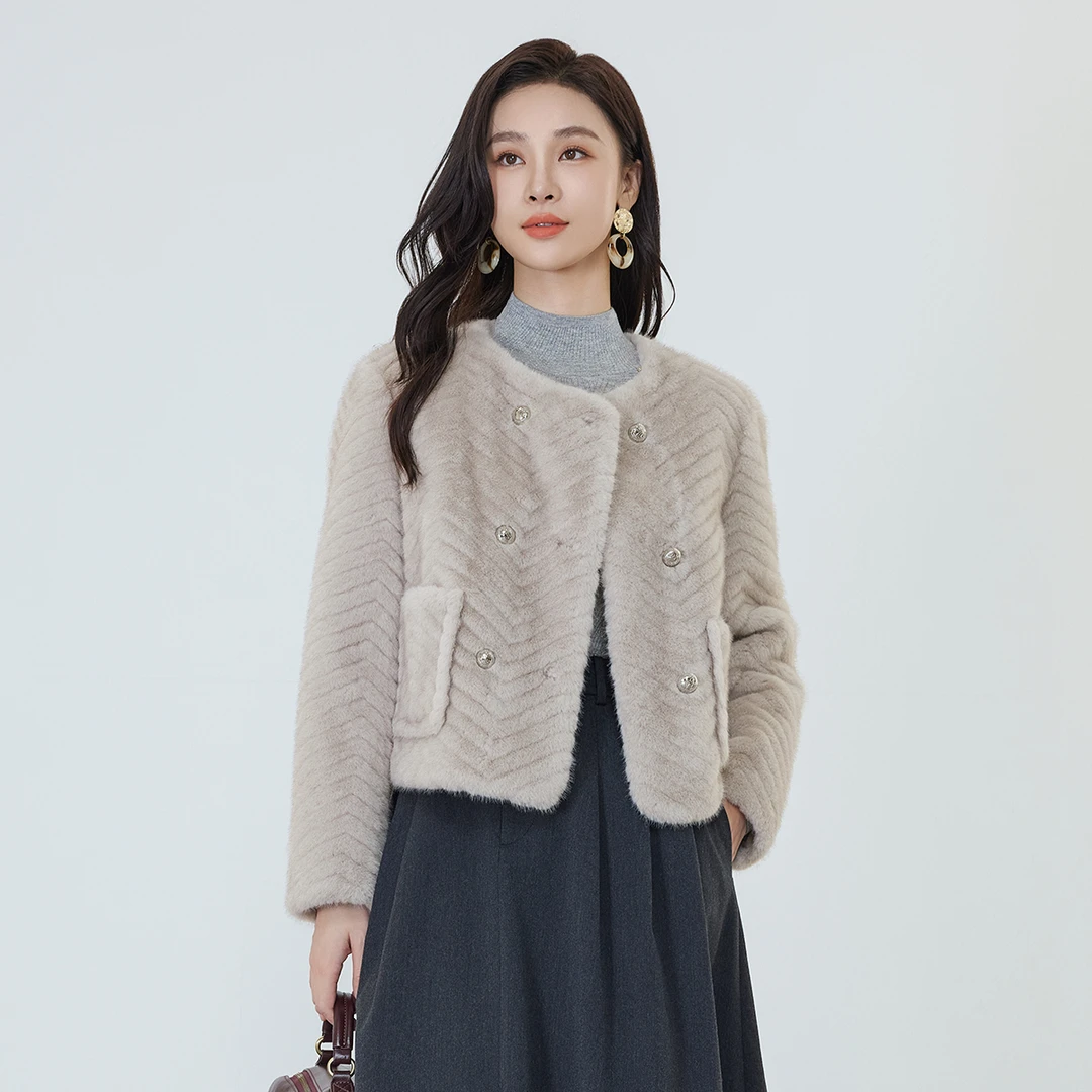 【品牌折扣】佳人苑外套冬季新款J340065