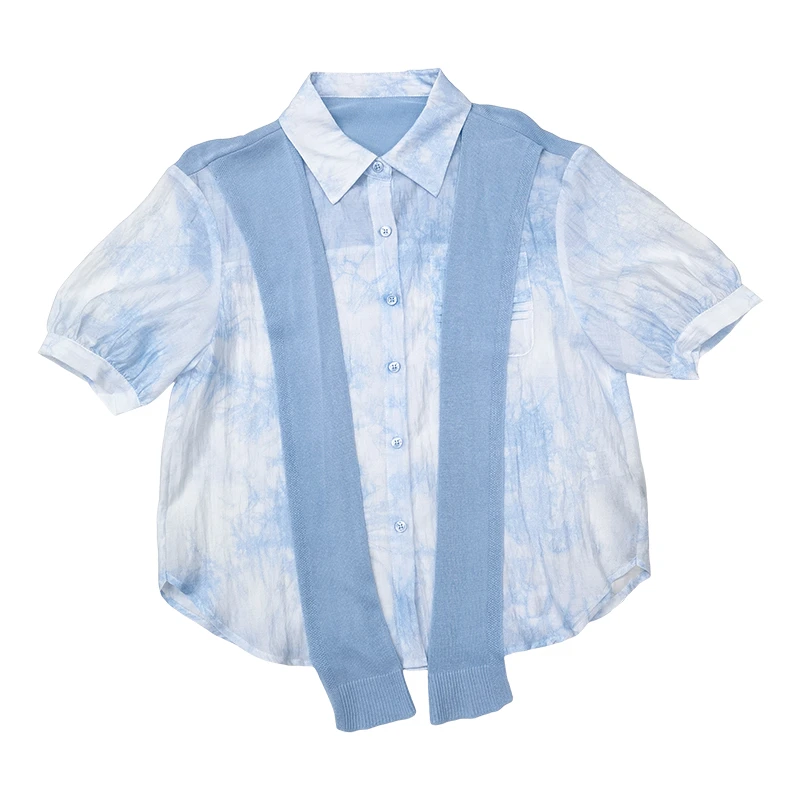 【达人专属】佳人苑衬衫女2024年夏季新款JW422005