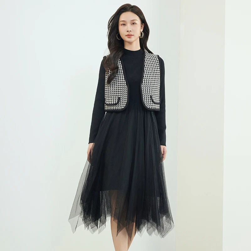 【达人专属】佳人苑连衣裙冬季新款J349008