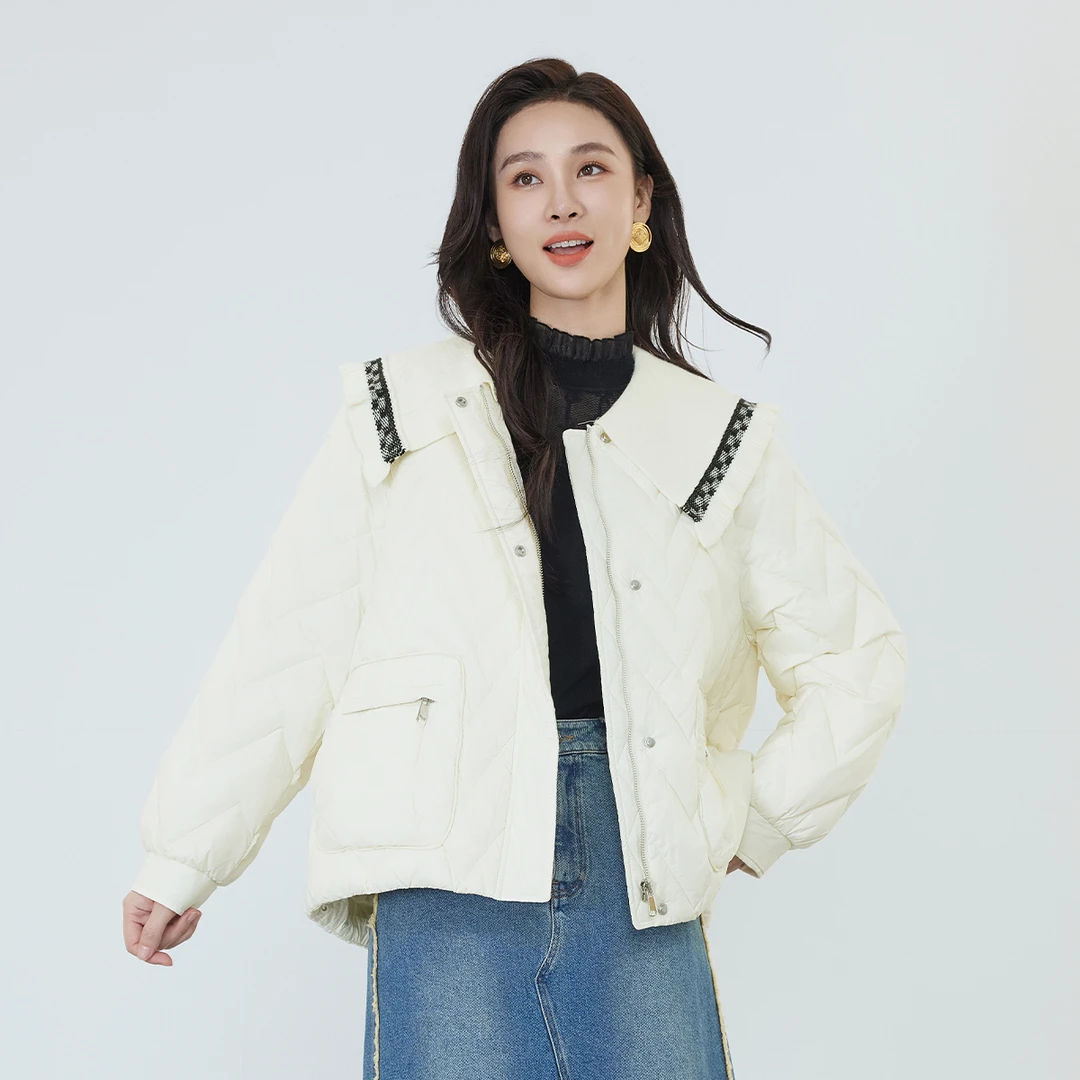 【竺姐】佳人苑羽绒服女冬季新款J340005