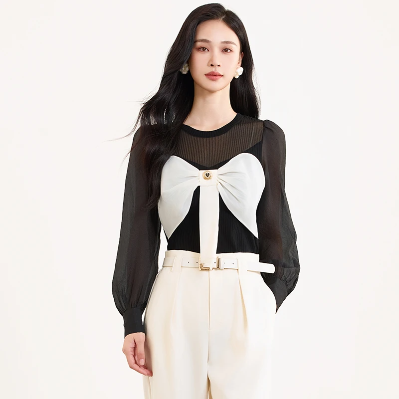 【达人专属】佳人苑针织衫女春季新款J415030