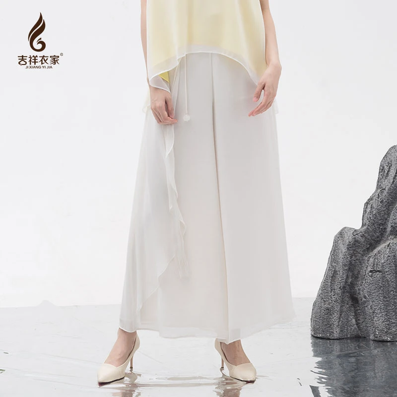 JIXIANGYIJIA/吉祥衣家步生莲（裤子）女士阔腿裤休闲裤 922224855