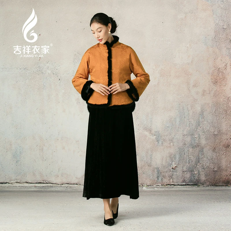 JIXIANGYIJIA/吉祥衣家菊满疏篱（外套）934296138