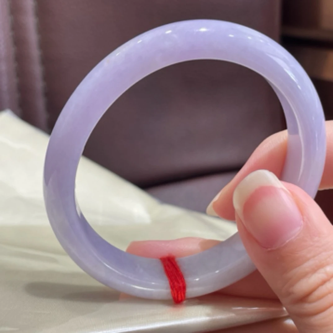 缅a翡翠手镯紫罗兰贵妃53.2圈