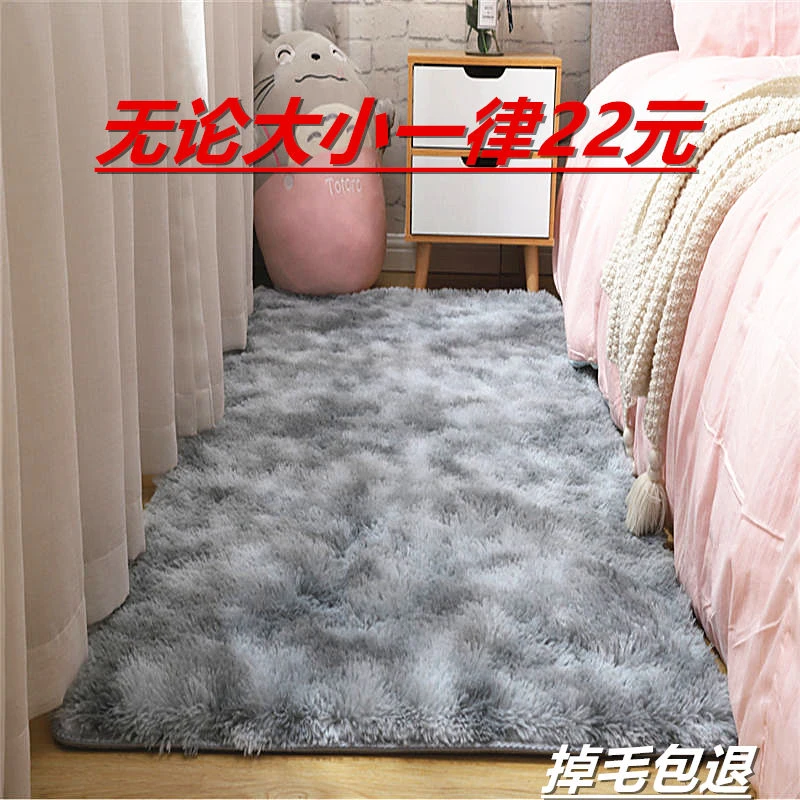 加厚地毯客厅ins北欧卧室少女网红床边毯飘窗榻榻米房间脚垫地垫